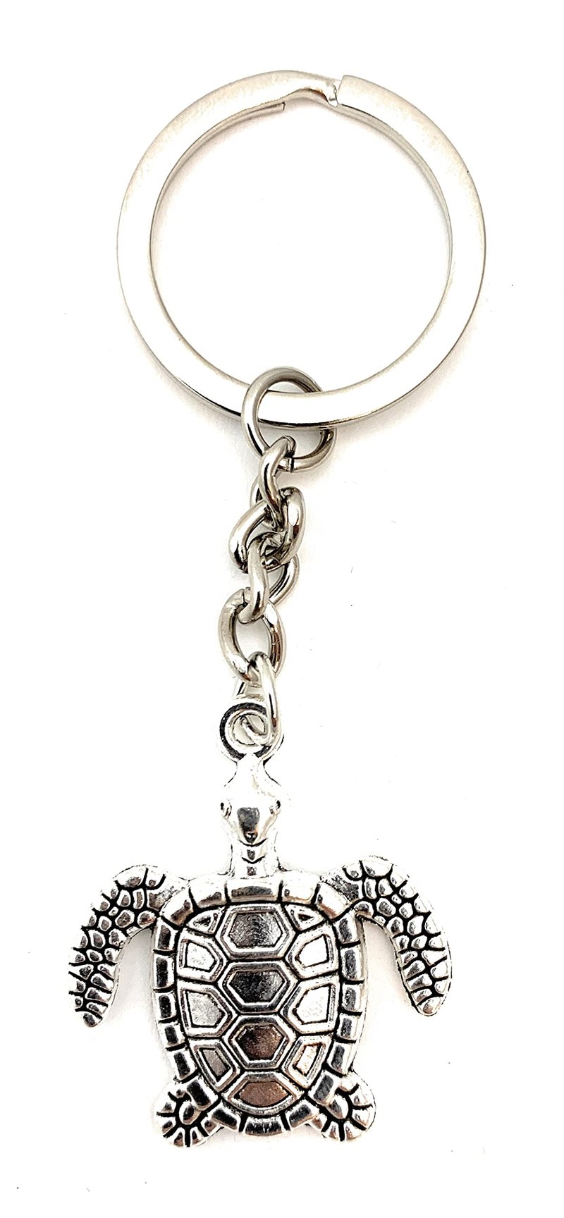 Smiling Wisdom | 20 Bulk Employee Staff Gifts | Mini Appreciation Greeting Cards and Turtle Keychain Gift Sets | 60 Pcs | Silver Sea Turtle