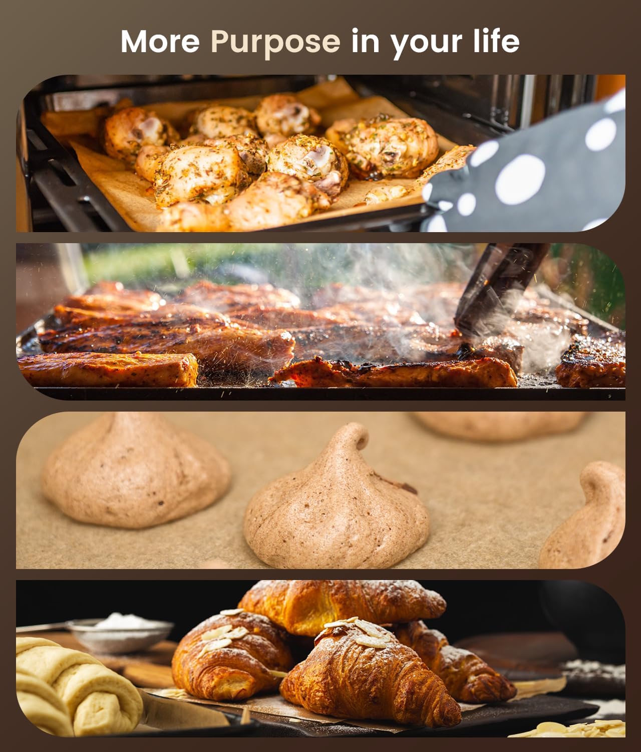 Unbleached Parchment Paper Sheets by [Brand Name] - 200 Non-Stick Baking Liners, 12x16 Inch for Oven & Airfryer