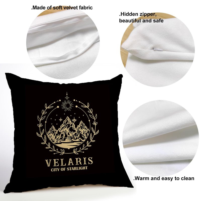 OUZ Fourth Wing Merch, Basgiath War College Pillow Cover, Inspired Gift for Dragon 2 Sided Pillowcase, Birthday Graduation Gift Pillow Case Decor, Home Decor18x18Inch (Black-02)