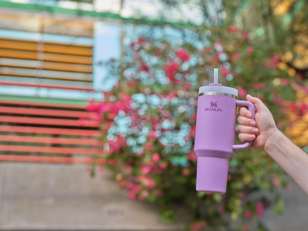 STANLEY Quencher H2.0 Tumbler - 40 oz Insulated Stainless Steel with Handle & Straw | BPA-Free | Lilac