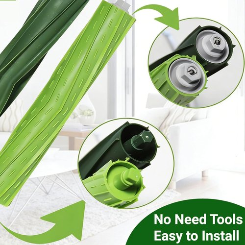iRobot Replacement Parts - Rubber Roller Brushes for Roomba E, I & J Series | Compatible with i1, i2, i3, i4, i6, i7, i8 Models
