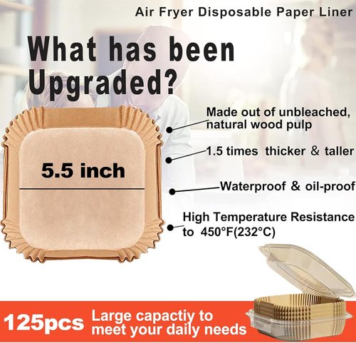 Cosori Air Fryer Liners - Disposable Mini Liners for 2 Qt & 3 Qt Air Fryers | Perfect Fit for Instant Vortex, Chefman, DASH