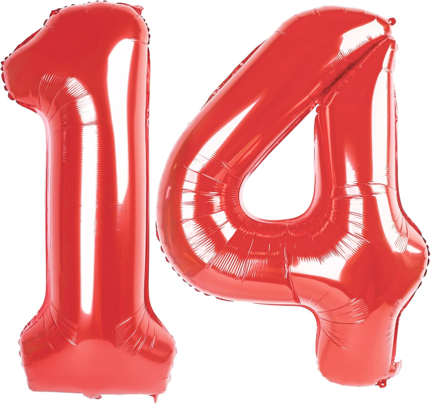 Red Number 14 Balloon - 40 Inch Birthday Decoration for 14th Year Celebration | Party Supplies for Boys & Girls