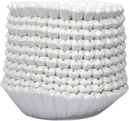 Bunn-Style 12 Cup Coffee Filters - Heavy Duty Paper, No Overflow, Fits 6.5” Brew Baskets | 500 Count