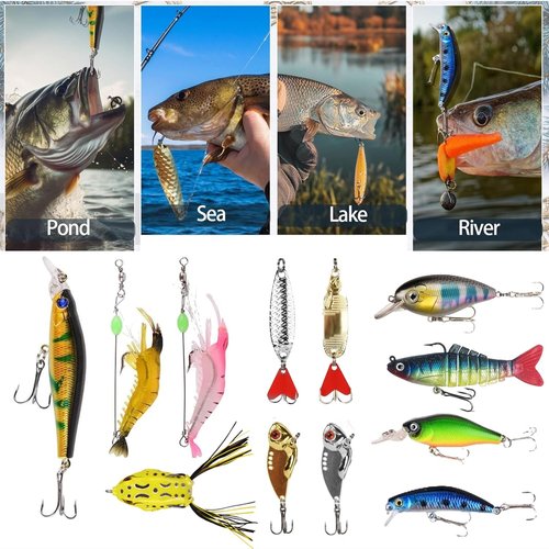 Fishing Advent Calendar 2026 by [Brand Name] - 24-Day Countdown Fishing Bait Set for Men & Teens