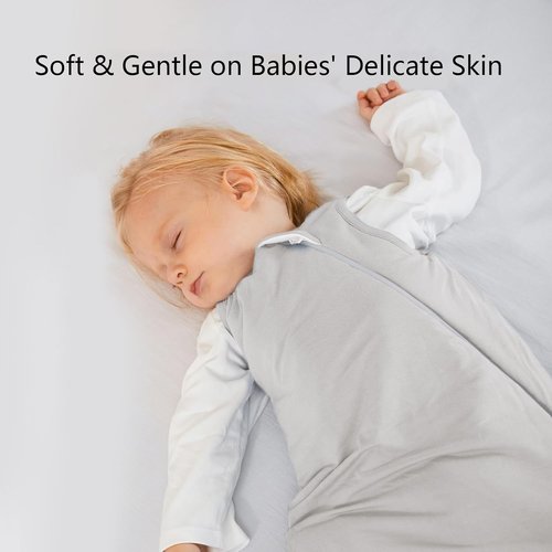 BubblePanda Bamboo Sleep Sack - Soft 2-Way Zipper Toddler Blanket for Ages 24-36 Months | 1.0 Tog