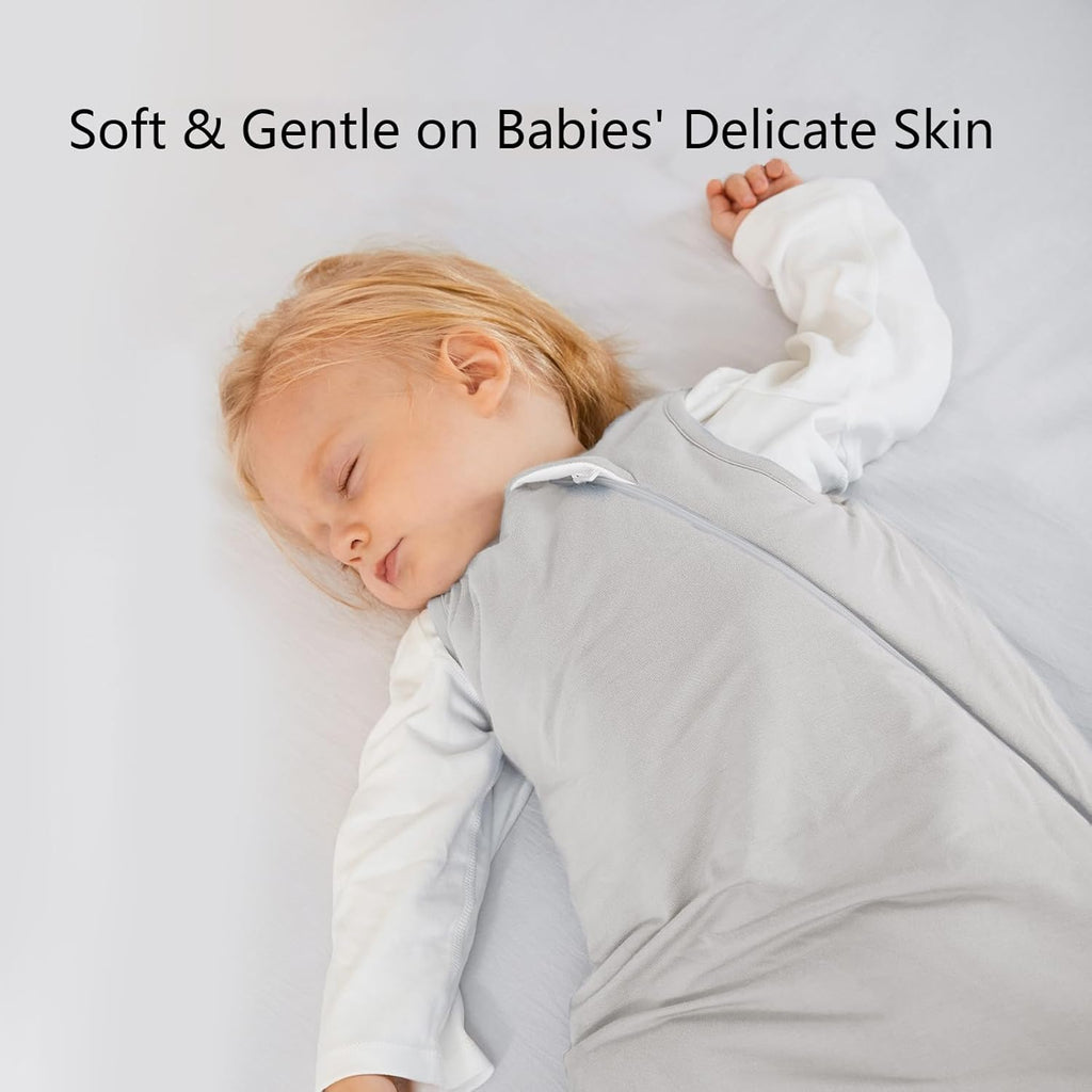 Rayon Made From Bamboo Sleep Sack - Ultra Soft 2.5 Tog Winter Blanket for Babies 6-12 Months | 2-Way Zipper