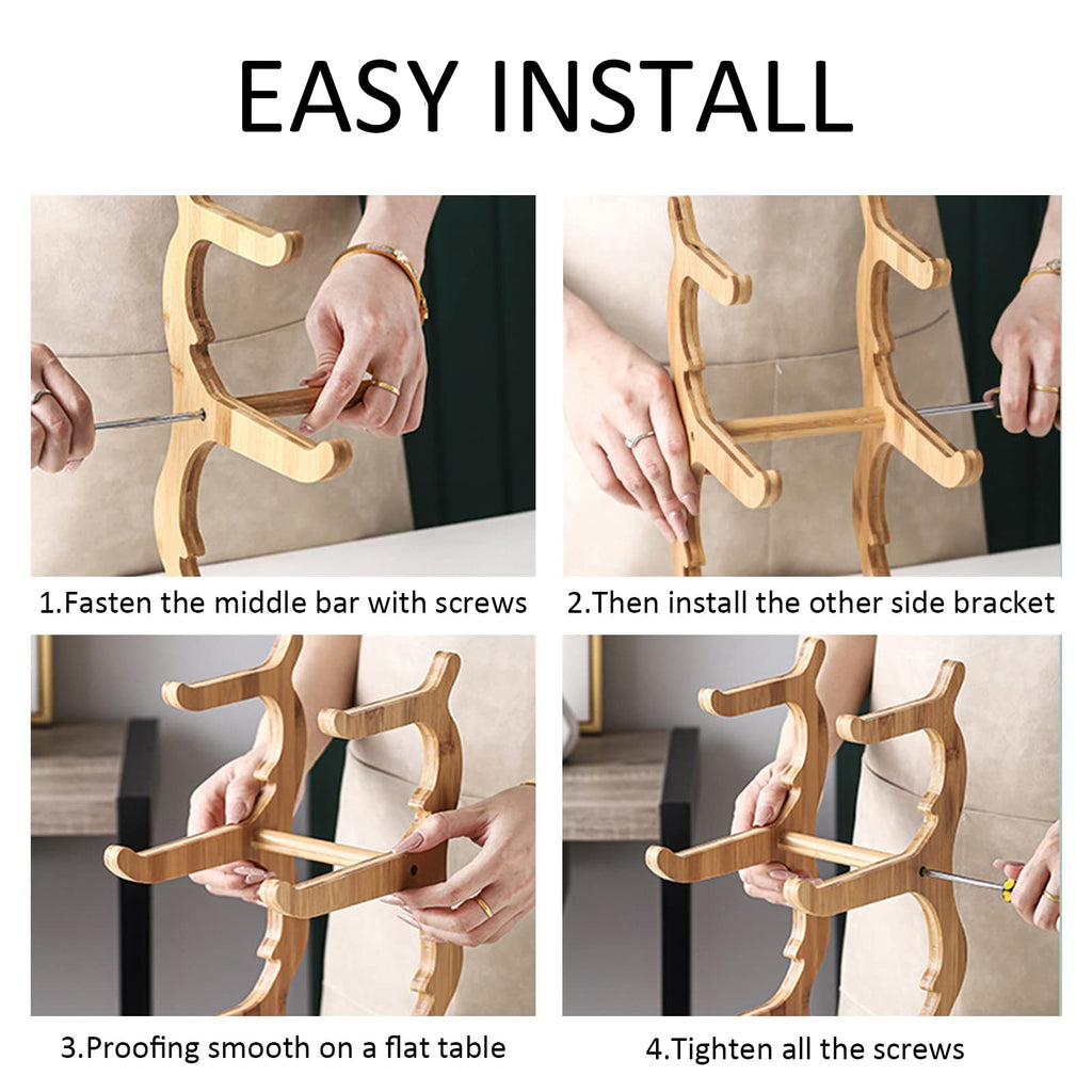 Liywall - Large 3 Tier Ceramic Fruit Bowl With Bamboo Wood Stand for Kitchen Counter,Porcelain Fruit Basket for Fruit Storage,Snack Dessert Cake Tray Plate Rack for Party Wedding - Big White