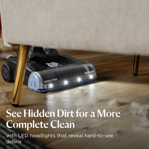 Bissell CleanView Max Vacuum - Tangle-Free Brush Roll & LED Headlights | Includes Pet Tools