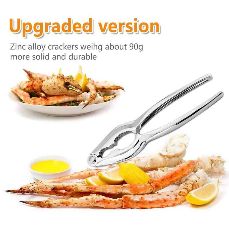 Nut Crackers for Crab Legs - 12 Pack Crab Leg Crackers, Zinc Alloy Nut Crackers and Picks, Premium Seafood Tool Kit, Food-Grade Stainless Lobster Crackers