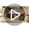 32" Retro Upholstered Entryway Bench with Removable Linen Cushion