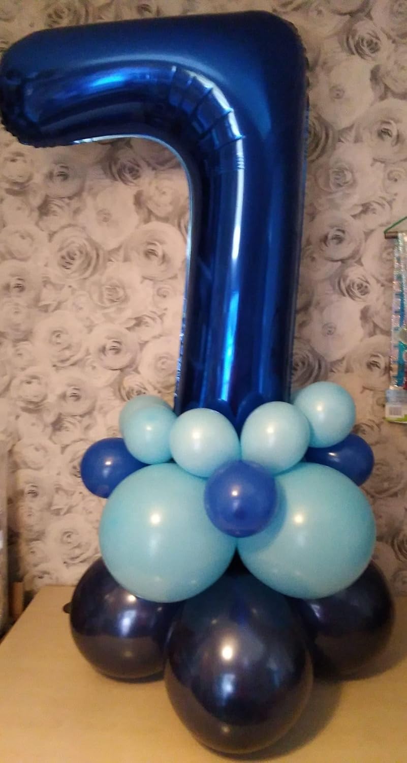 Number 1 Balloon - Night Blue 40 Inch First Birthday Decoration for Boys & Girls