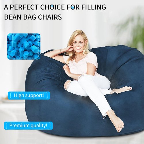 Garifon 20lbs Bean Bag Filler, Pillow Filler Stuffing, Bean Bag Filling, Shredded Memory Foam Filling, Punching Bag Filler, Foam Refill for Pouf/Ottoman Stuffing/Boxing Bag, Added Gel Particles