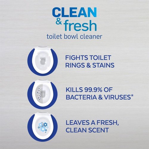 Lysol Cling Gel Toilet Bowl Cleaner - Country Scent | Powerful 24-Ounce Formula for Deep Cleaning