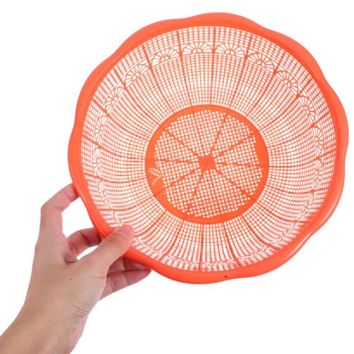 MAGICLULU Rice Wash Basin 9-Inch Plastic Colander for Kitchen Food Straining Rice Washing Vegetable Cleaning with Multi-Functional Sieve Design