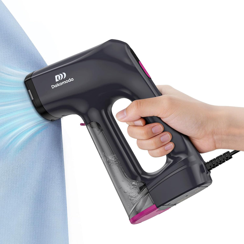 Skiennix Handheld Clothes Steamer - 3500Pa Suction, LED Display, 2-in-1 Steaming & Ironing, 160ml Tank