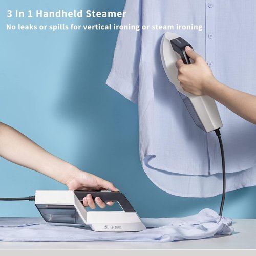 HOMETOP Handheld Clothes Steamer - 30-Second Fast Heat-Up, 1300W Portable Fabric Iron for Home & Travel