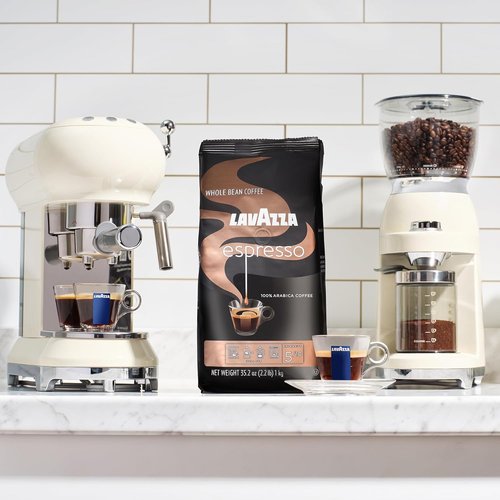 Lavazza Espresso Whole Bean Coffee - Medium Roast, 100% Arabica, 2.2 lb Bag