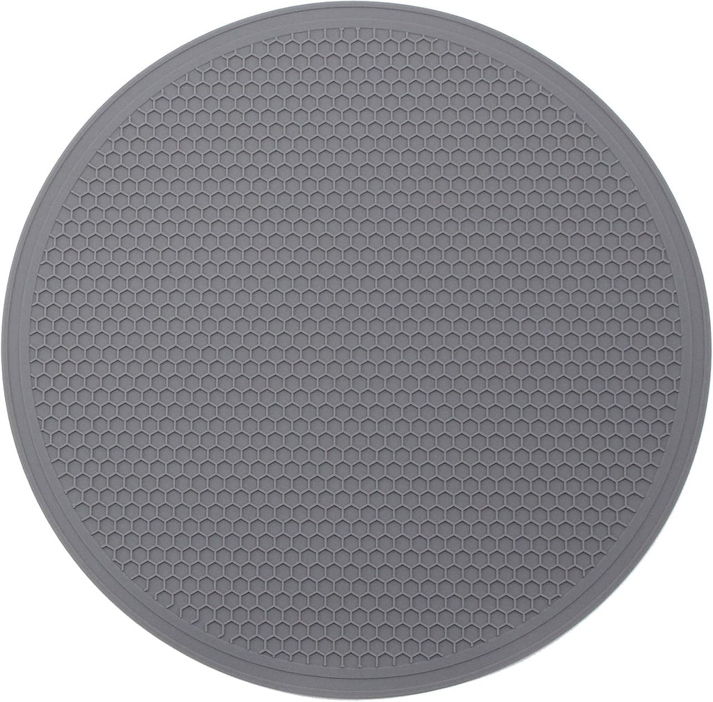 Tongjude Silicone Microwave Mat - Non-Slip Trivet & Hot Pot Holder | 11.7" x 11.7", Dishwasher Safe