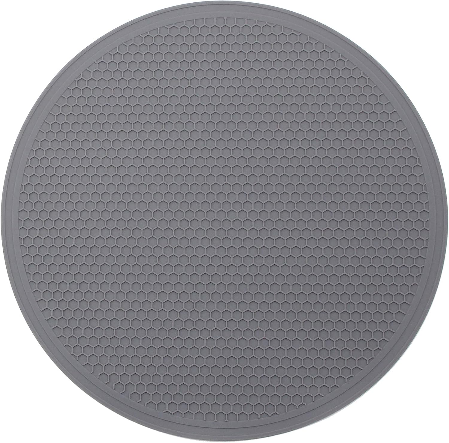 Tongjude Silicone Microwave Mat - Non-Slip Trivet & Hot Pot Holder | 11.7" x 11.7", Dishwasher Safe