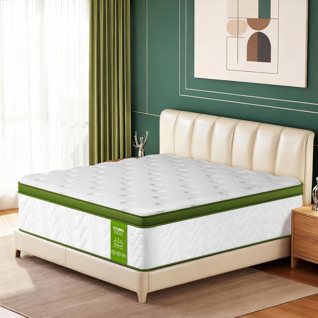 Skiennix Twin Mattress - 10 Inch Memory Foam Hybrid with Pocket Springs | Medium Firm, Pressure Relief