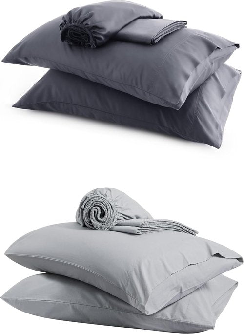 Bedsure Cooling Sheets - 100% Cotton Queen Size Bedding for Ultimate Comfort and Breathability