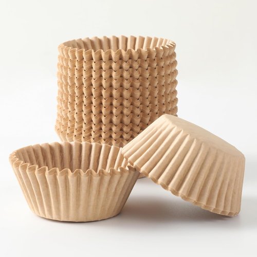 Brown Paper Cupcake Liners - 1000 Count Standard Baking Wrappers | Food-Grade Greaseproof Muffin Liners (1.4 Inch)
