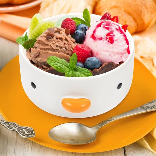 Dessert Bowl Chick Shaped Bowls for Salad Soup Snack Dessert Kitchen Household Cooking for Home Kitchen White