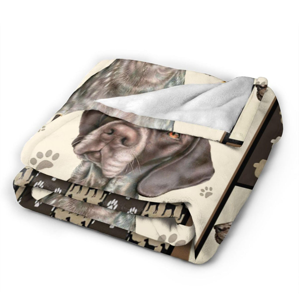 German Shorthaired Pointer Gifts & Decor: Cute Dog Throw Blanket - Soft, Warm, Cozy Fleece for Couch, Sofa, Bed - 50"x40"