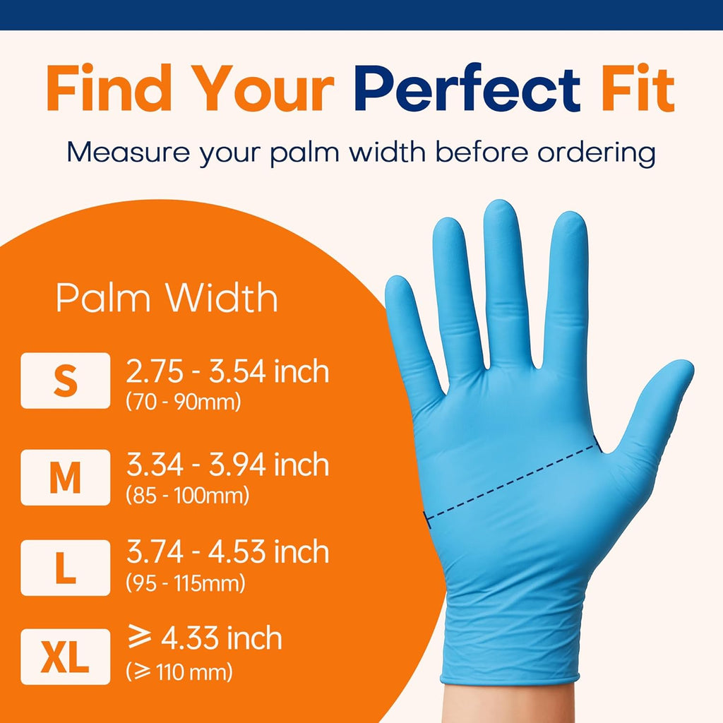 Supmedic Medical Soft Max™ Nitrile Exam Gloves - 100 Count, Latex-Free, Powder-Free, Blue