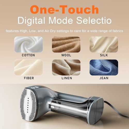 GHORA Handheld Garment Steamer - 3500Pa Strong Suction, Portable Travel Iron | Dual-Mode (110-120V)