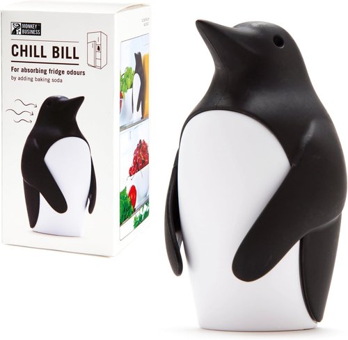 Monkey Business Chill Bill Refrigerator Deodorizer - Cute Baking Soda Container for Freshness