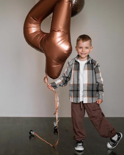 IWERP 40-Inch Dark Brown Number 1 Balloon - First Birthday Decorations for Boys & Girls