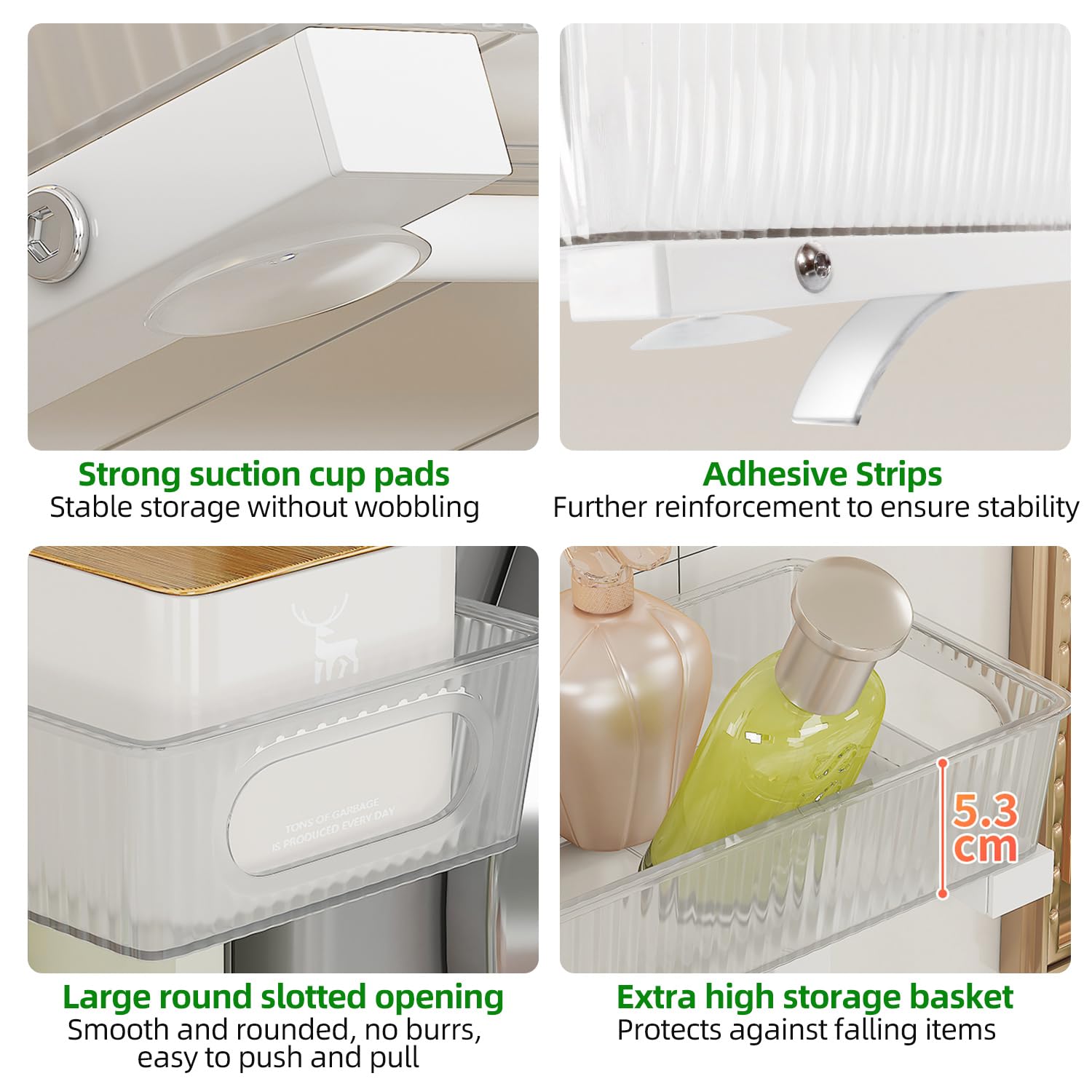 NRCUWI 2 Pack Under Sink Organizer, Pull Out Cabinet Organizer 2 Tier Slide Out, Under Sink Organizers and Storage Height Adjustable for Kitchen Bathroom Cabinet, Metal