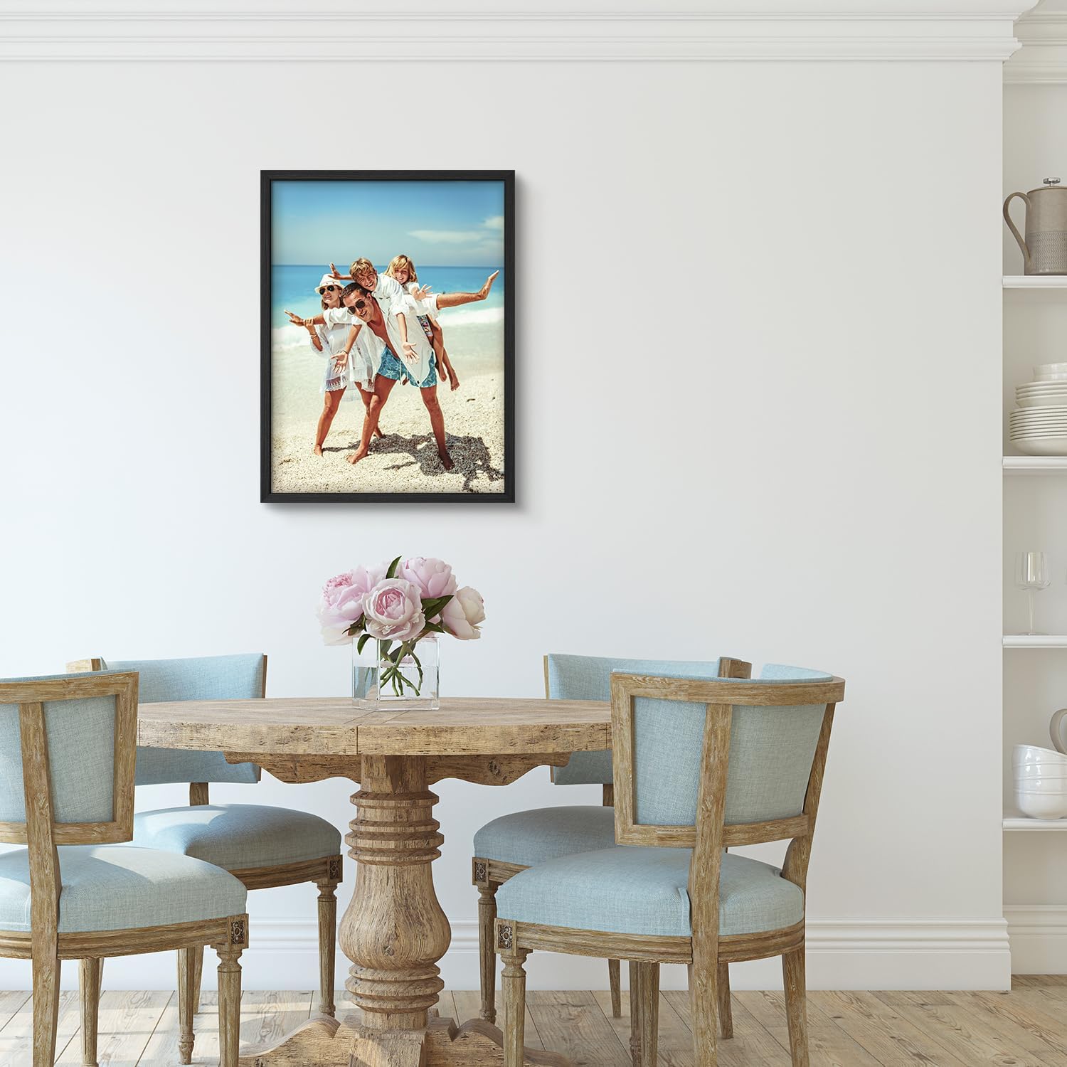 wall26 Custom Framed Poster Wall Art - Ready to Hang Canvas Print for Living Room & Bedroom | 12"x16" Black