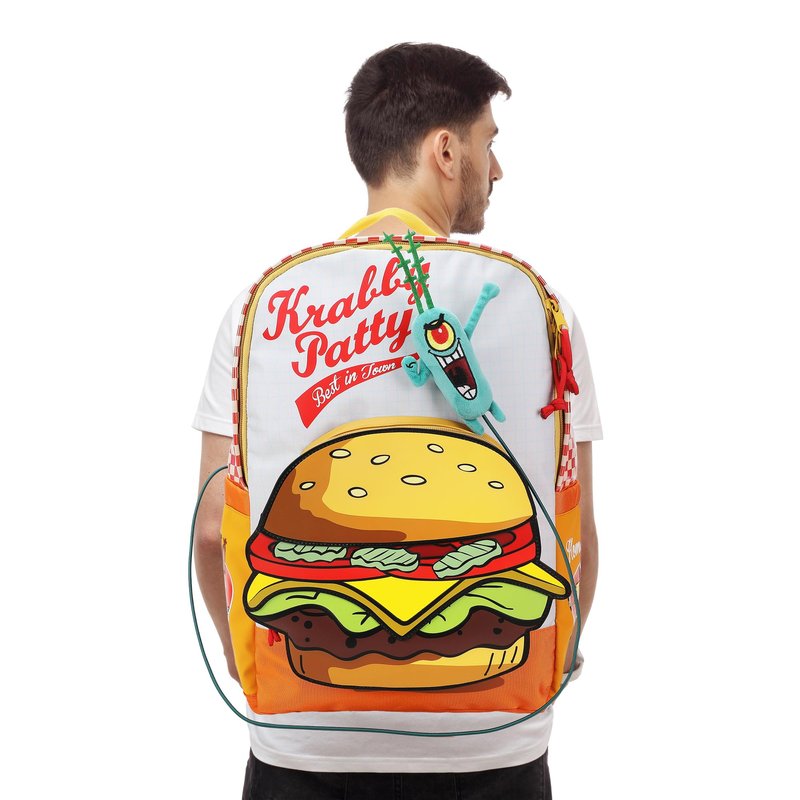 Bioworld Spongebob Squarepants Krabby Patty Meal Adult 17.5" Backpack