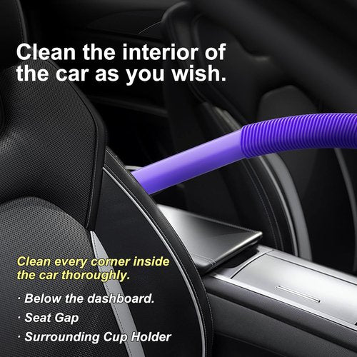 Dyson Dryer Lint Vacuum Attachment - Flexible Vent Cleaner Kit for V15, V12, V11, V10, V8, V7 - Purple