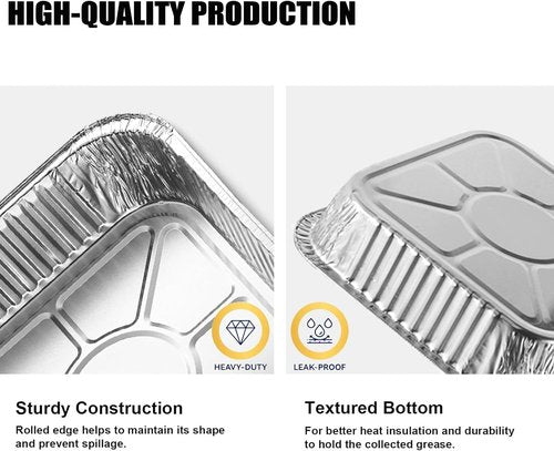 8x8 Square Aluminum Baking Cake Pans by [Brand Name] - Clear Plastic Lids for Easy Storage | Disposable Foil Trays