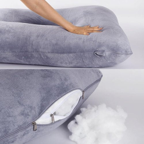BATTOP Pregnancy Pillow - Full Body Maternity Support with Removable Washable Cover | Ideal for Back, Hips, Legs, Belly
