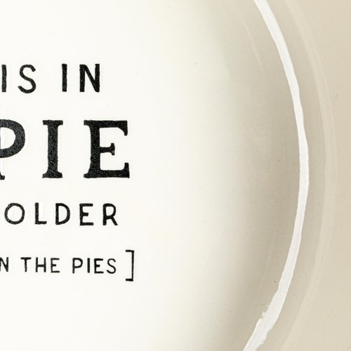 Creative Co-Op, White Round Stoneware Pie Dish, Medium