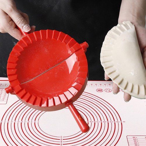 Empanada Press, 6 Inch Empanada Maker, with Large Non Stick Pastry Mat and Dough Cut for Making Pies, Empanadas, Large Pot Stickers…