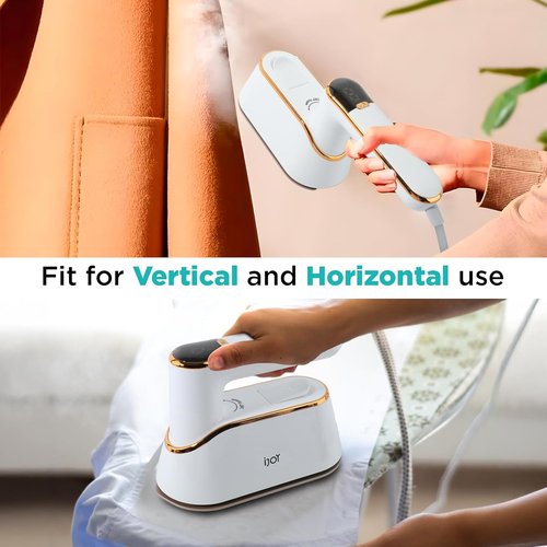 iJoy Travel Steamer Iron - 1200W Portable Handheld with 4 Modes & LCD Display | Fast Heating, 180° Swivel Handle, Ideal for Home & Travel