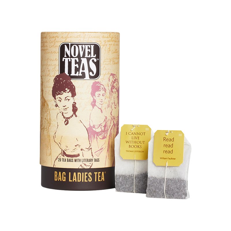 Novel Teas Book Lover's Tea contains 20 teabags individually tagged with literary quotes from the world over, made with the finest English Breakfast tea, for the book lover