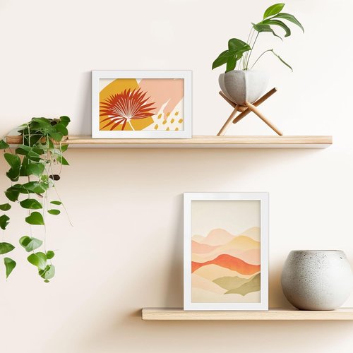 LaVie Home 5x7 Picture Frame Set of 10 - Versatile White Frames for 4x6 or 5x7 Photos | Wall Gallery & Tabletop Display