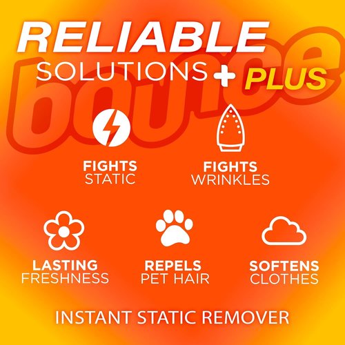 Bounce Anti-Static Spray - 3-in-1 Odor Eliminator & Wrinkle Release | Travel Size (3 Oz)