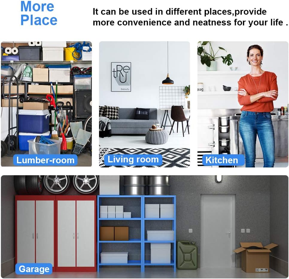BestOffice 6-Tier Wire Storage Shelves - Heavy-Duty Metal Racks with Wheels | 18x48x78 | Adjustable, Holds Up to 600 lbs | Easy No-Tool Assembly for Home & Garage