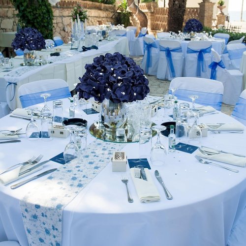 Hydrangea | 12 PCS Artificial Flower Balls - 8.27 Inch Silk Kissing Balls for Wedding & Home Decor - Navy Blue