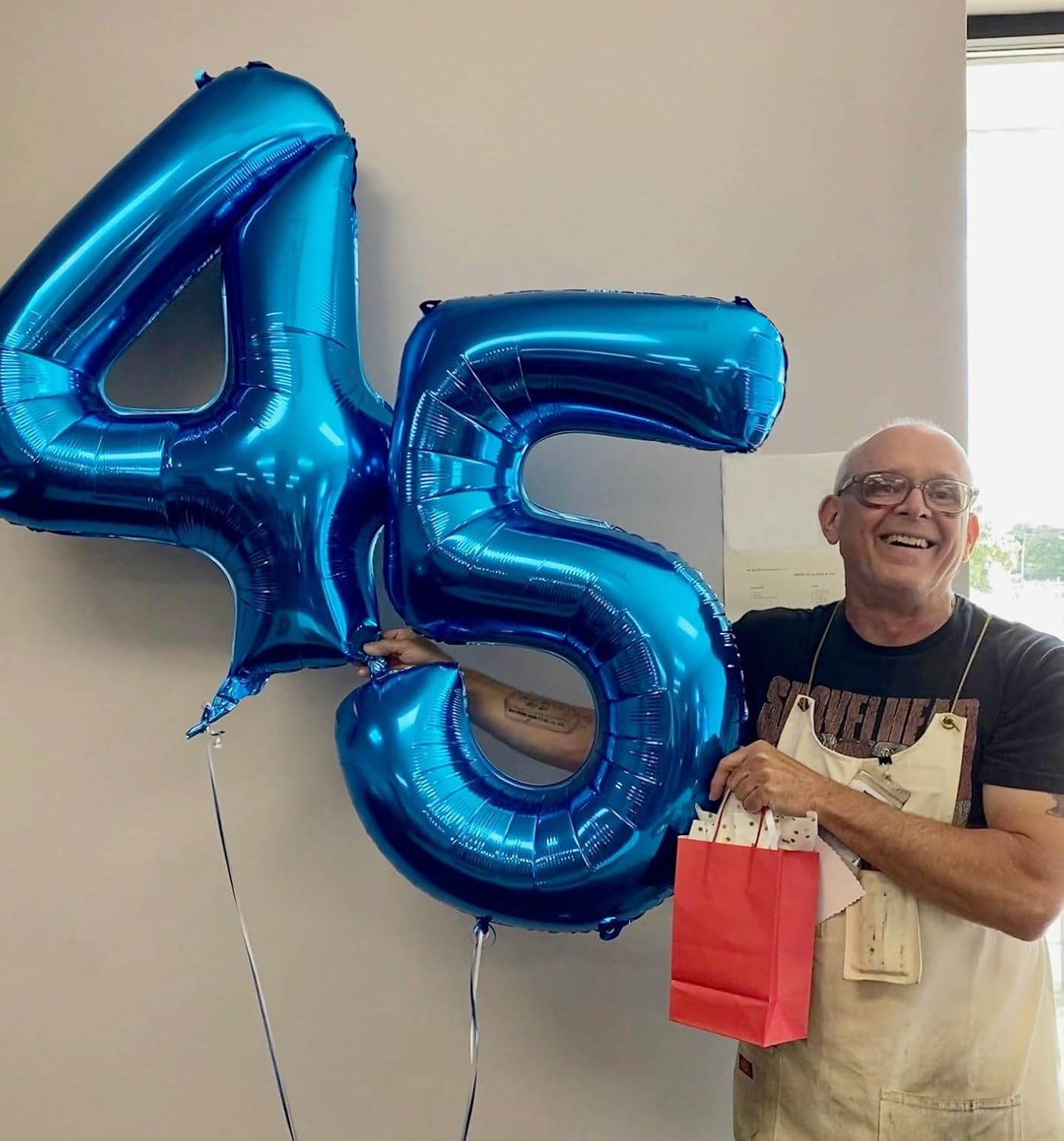 Number 4 Balloon - Navy Blue 40 Inch | Large Party Decoration for 4th Birthday Celebrations