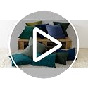 Velvet Throw Pillow Covers 18x18 Set of 2 - Soft Olive Green Cushion Covers