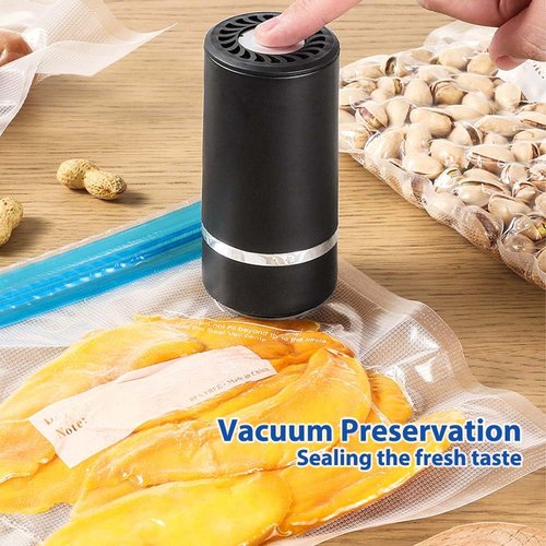 Electric Mason Jar Vacuum Sealer Kit, Handheld Automatic Machine for Canning, Foodsaver, Vacuum Bags
